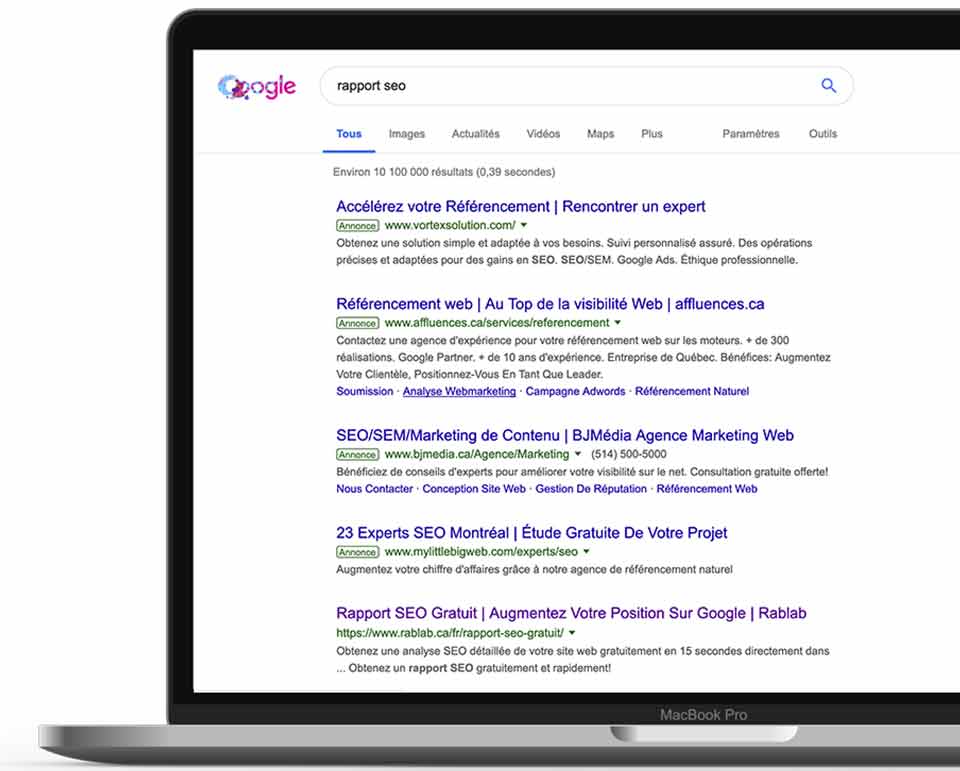 serp rapport seo gratuit augmentez votre position sur google